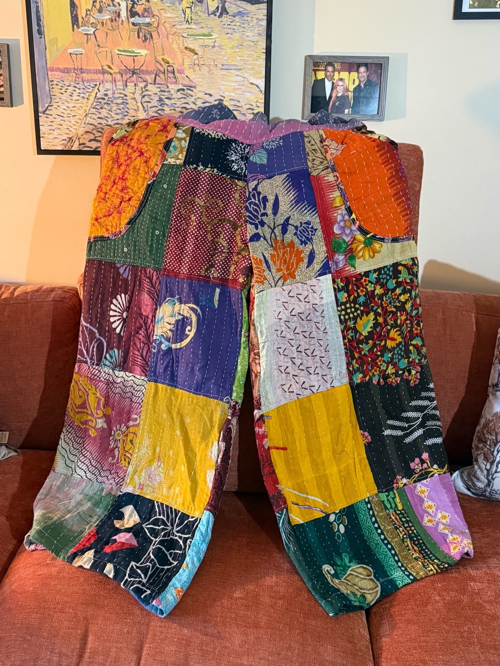 Patchwork pants NWOT - Picture 1 of 4
